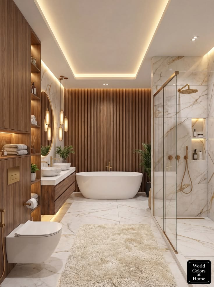 ✨Waking up made easy🛁✨ _ _#bathroomdesign #bathroom #interiordesign #bath #bathroomdecor #interior #homedesign #interiorlovers #luxurybathroom #luxuryhome
